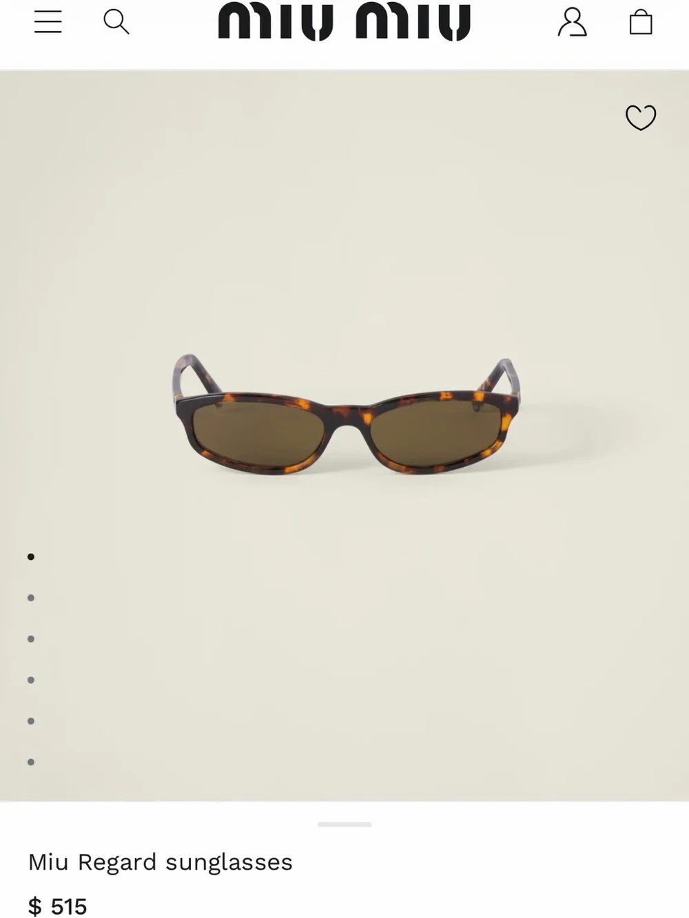 Miu Miu Regard Tortoiseshell Sunglasses